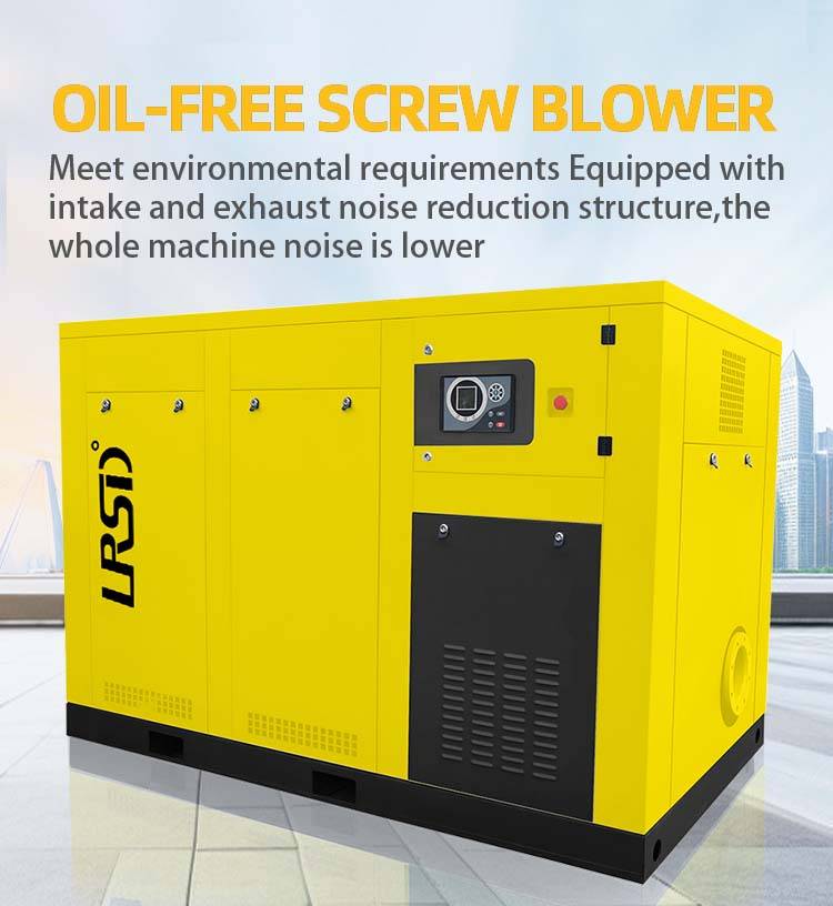 Oil-free screw blower