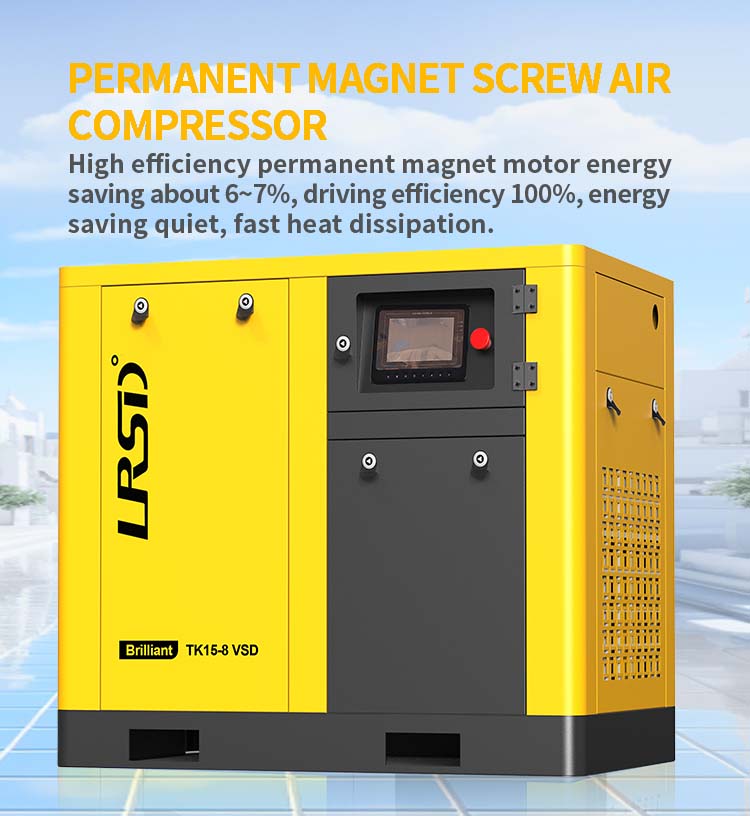 37kw / 50hp Direct Drive Silent Energy Saving Screw Air Compressor