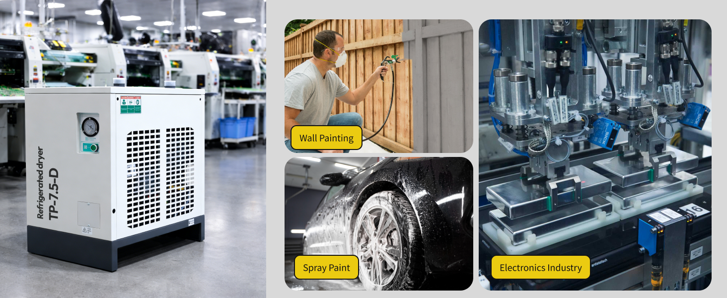 LRSD 53CFM REFRIGERATED COMPRESSED AIR DRYER, 7.5HP