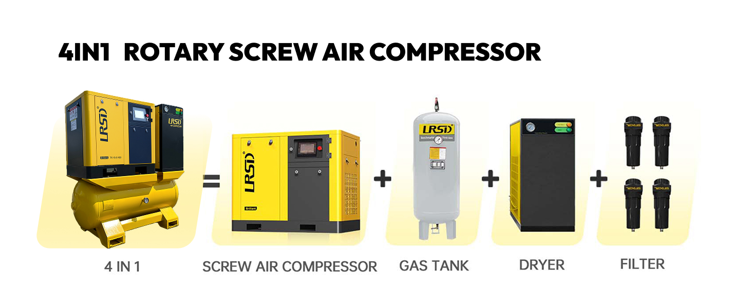 Why Choose a 4-in-1 Rotary Screw Air Compressor with ASME Certification?