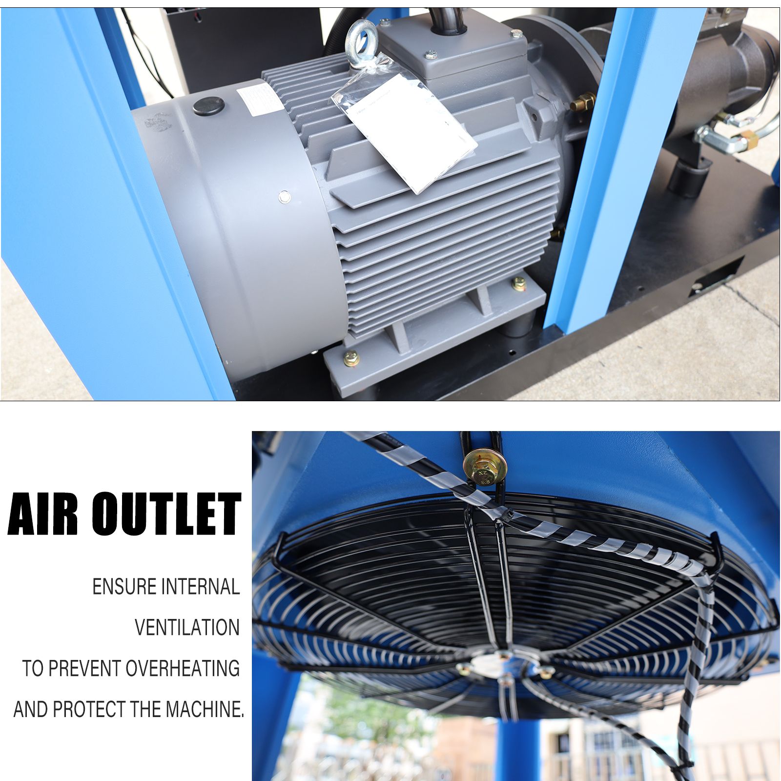 40HP Rotary Screw Air Compressor 230V/460V 3Ph 185CFM 125PSI Industry FREE SHIPPING