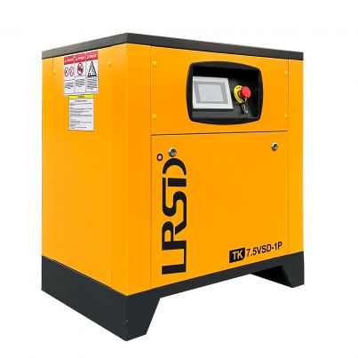 10 HP Rotary Screw Air Compressor VFD 230V Single Phase 38CFM 125PSI