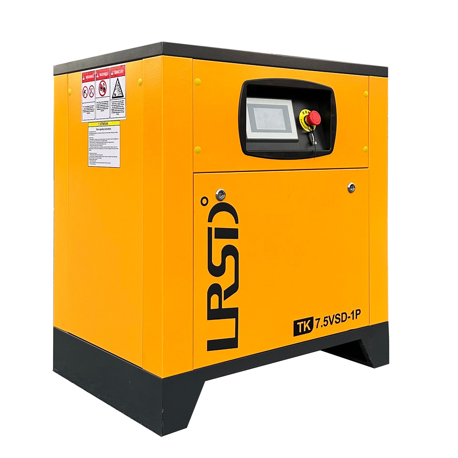 10 HP Rotary Screw Air Compressor VFD 230V Single Phase 38CFM 125PSI