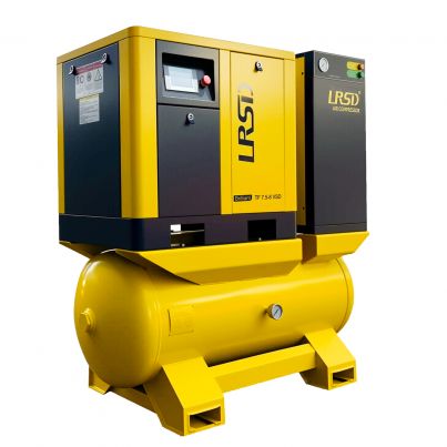 10HP 230V Rotary Screw Air Compressor w/ Air Dryer 80 GAL Air Tank 125Psi 3 Ph