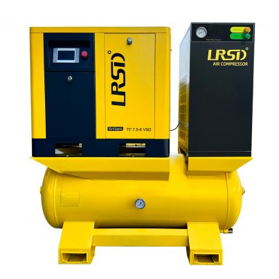 10HP 460V Rotary Screw Air Compressor w/ Air Dryer 80 GAL Air Tank 125Psi 3 Ph