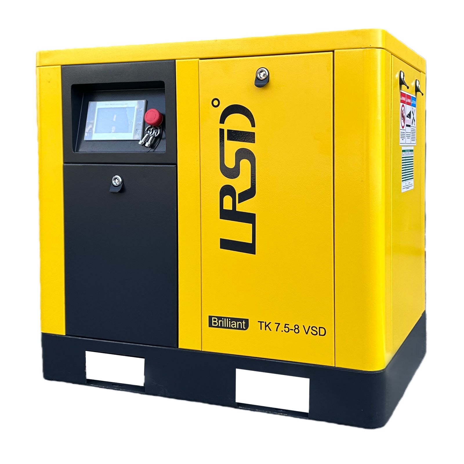 10 HP 460V Rotary Screw Air Compressor VFD 3 Phase 125 PSI 38 CFM