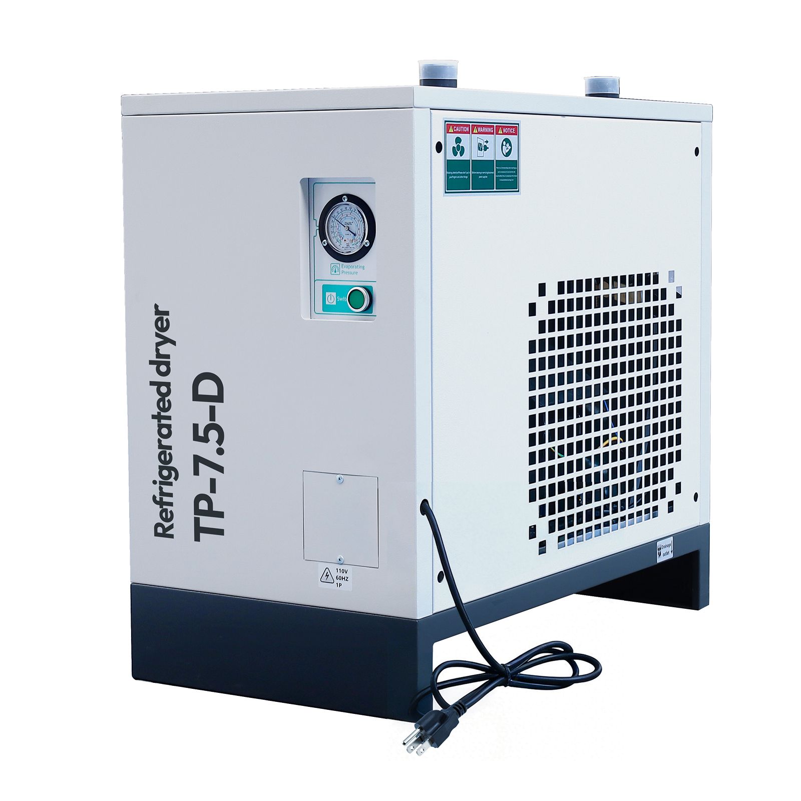 LRSD 53CFM REFRIGERATED COMPRESSED AIR DRYER, 7.5HP &10HP COMPRESSORS, 110V 60HZ