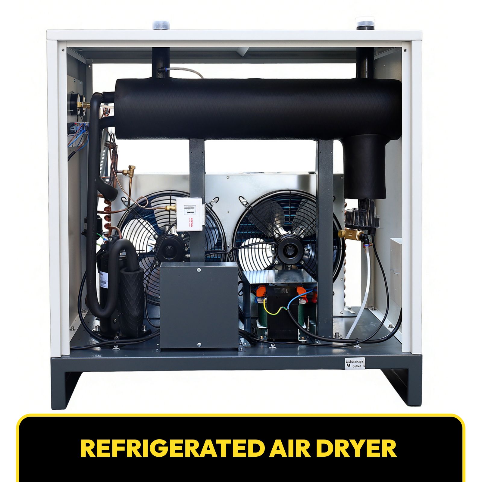 110V/60HZ Refrigerated Compressed Air Dryer System 230CFM for 50HP Air Compressor