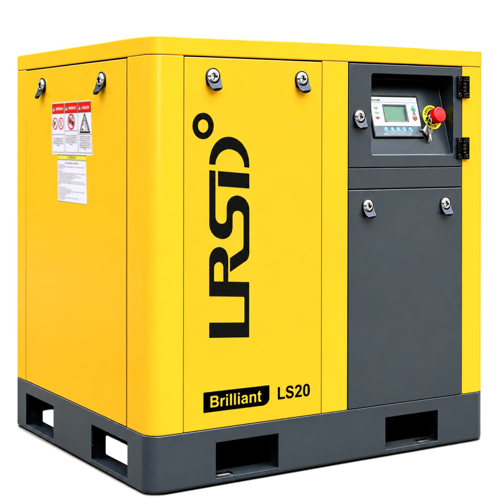 20HP 15KW LRSD Rotary Screw Air Compressor | 75 CFM @ 125 PSI | 230V 3-Phase 60Hz | RP3/4"  | (LS20)