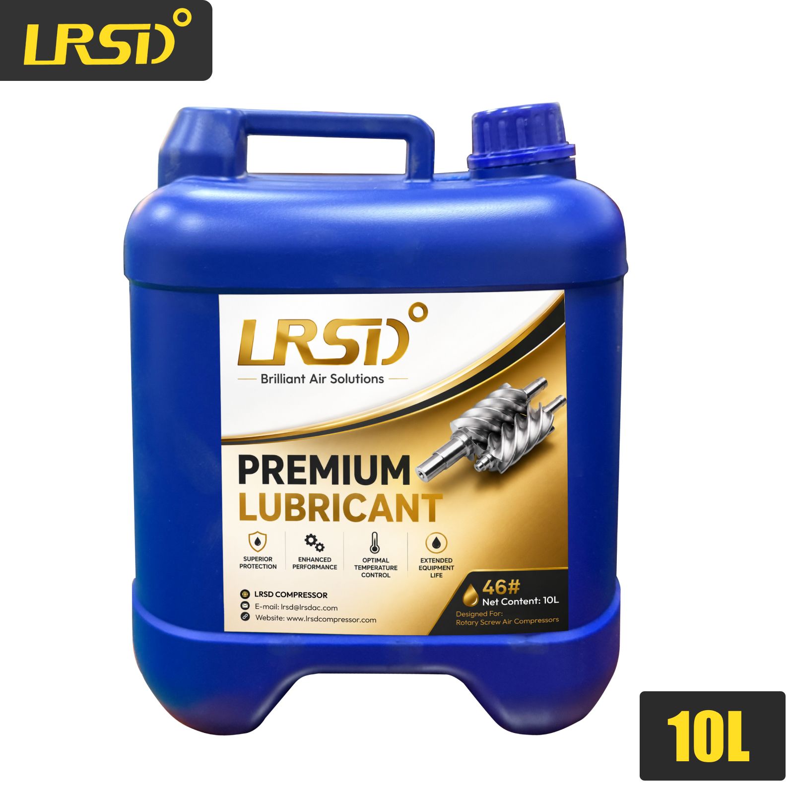 LRSD 2.6GAL Lubricant Oil for Rotary Screw Air Compressor Replace Repair 4000H