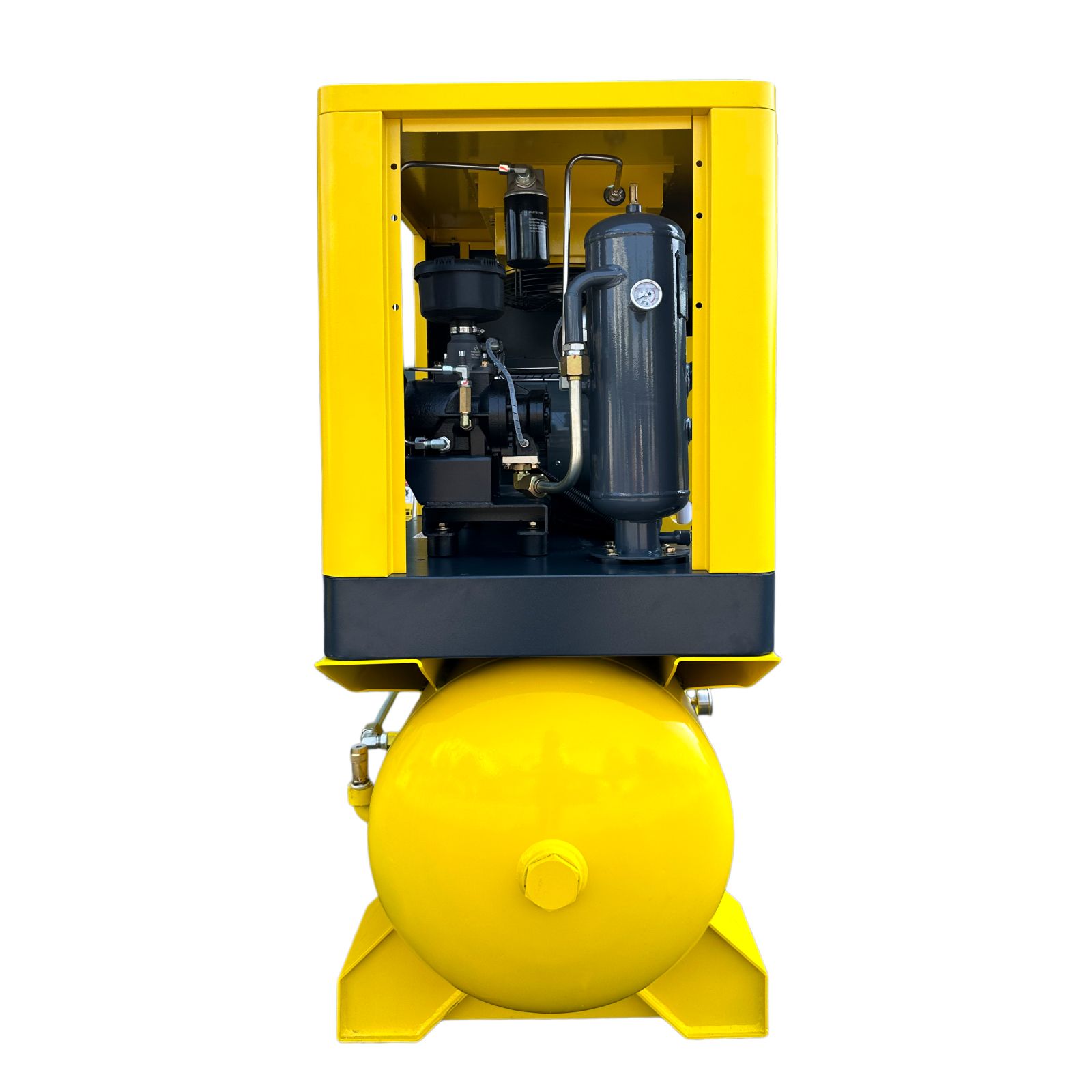 20HP Combined Rotary Screw Air Compressor VSD with Dryer & 120-Gal Tank | 80.16CFM, 116 PSI, 230V 3-Phase – Industrial Grade,Model LF20